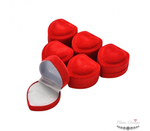 CAJA REGALO CORAZÓN ROJO PARA JOYAS