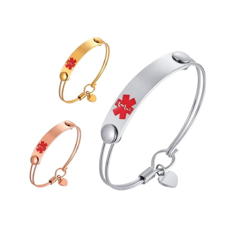 ESCLAVA ALERTA MÉDICA PERSONALIZADA, PARA ALÉRGICOS Y ENFERMOS CRÓNICOS