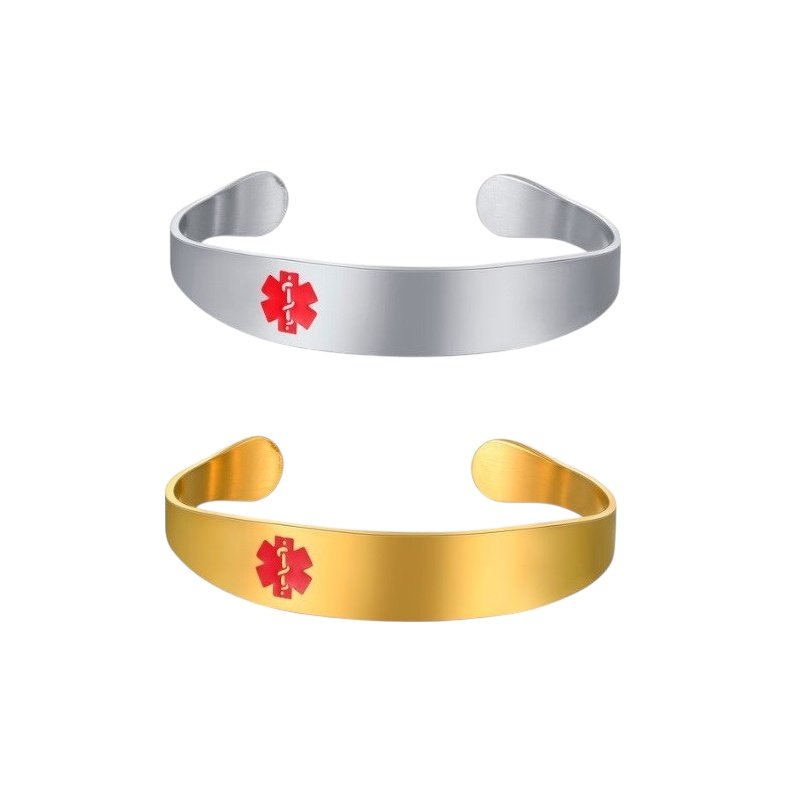 PULSERA ALERTA MÉDICA RÍGIDA Y AJUSTABLE PARA GRABAR