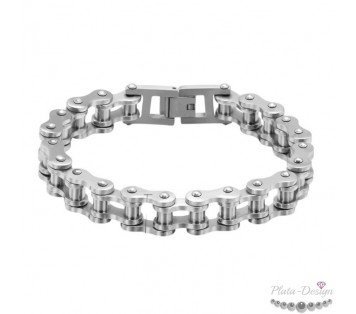 pulseras de acero gordas para hombre