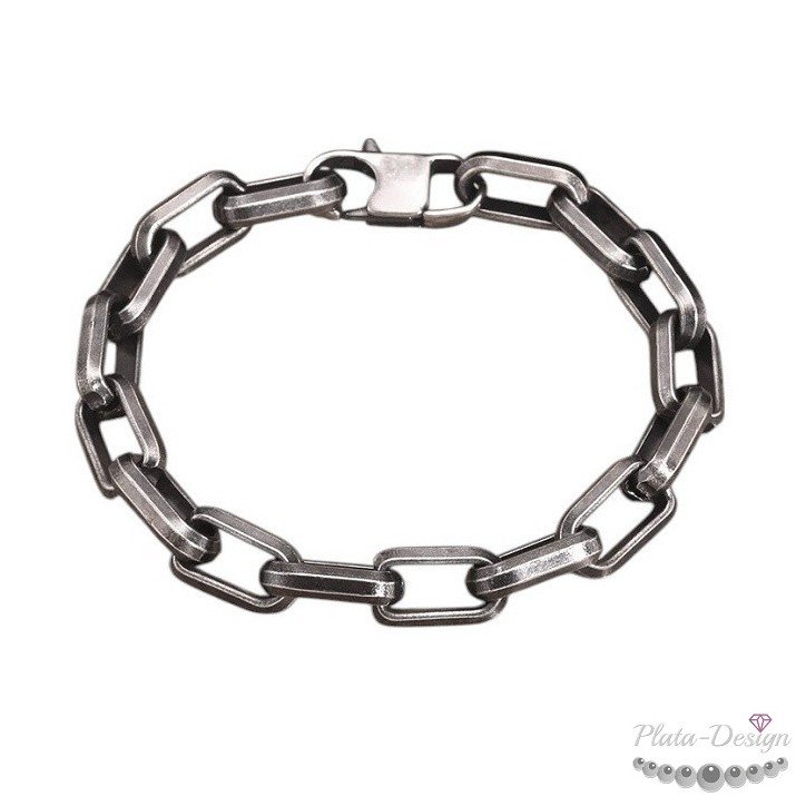 pulsera eslabones acero vintage para hombre