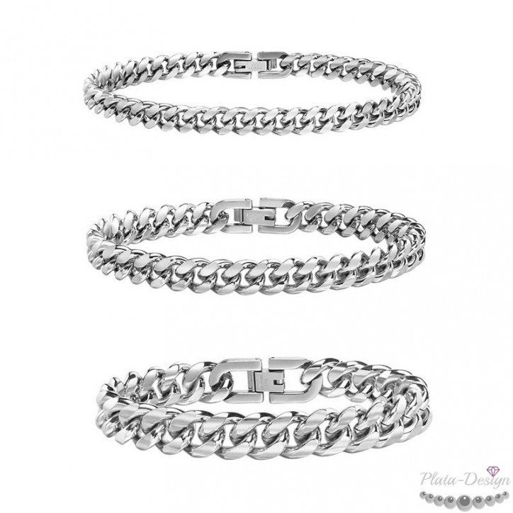 pulsera barbada acero inoxidable