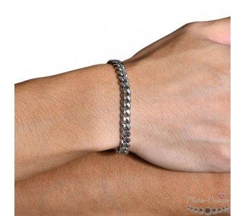 pulsera cubana acero inoxidable