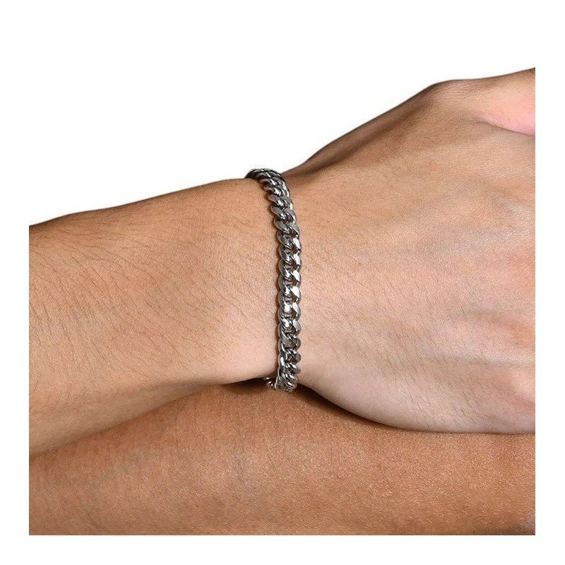 PULSERA CUBANA ACERO VARIOS ANCHOS