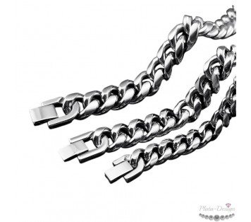 pulseras cubanas acero inoxidable para hombre