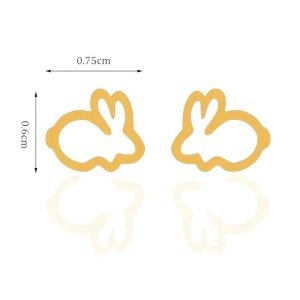 pendientes conejos pequeños para niña