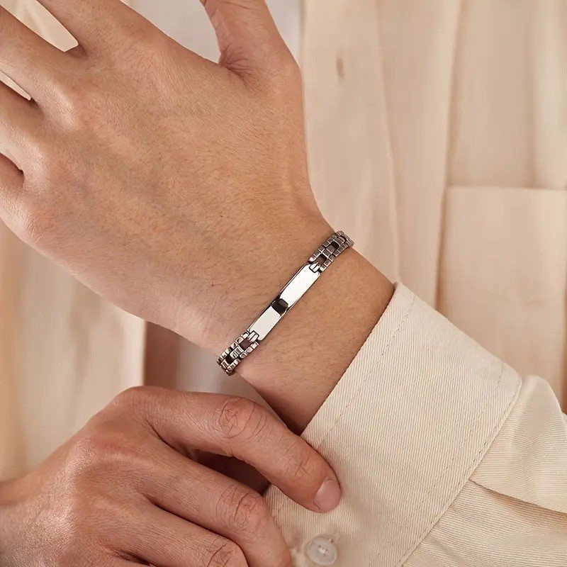 ESCLAVA UNISEX PERSONALIZADA ESLABÓN LABRADO