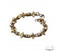 PULSERA PINCHOS ACERO Y ORO PULSERA PINCHOS ACERO Y ORO