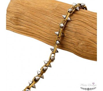 pulsera pinchos acero
