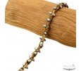 PULSERA PINCHOS ACERO Y ORO PULSERA PINCHOS ACERO Y ORO