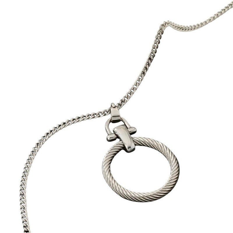 COLLAR CÍRCULO HERRADURA ACERO INOX