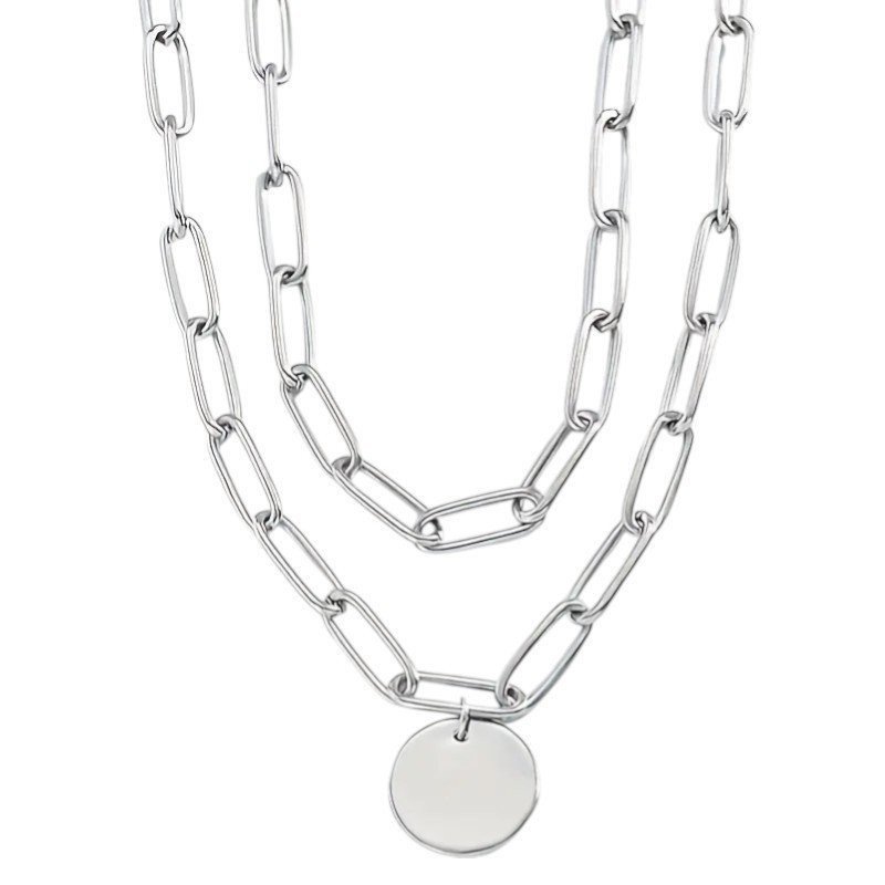 CHOCKER DOBLE ACERO CON CHAPA PARA GRABAR