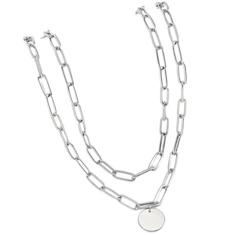 CHOCKER DOBLE ACERO CON CHAPA PARA GRABAR