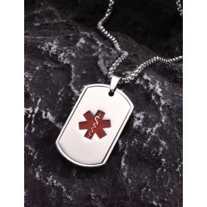 colgante alerta médica personalizado