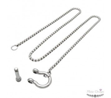 COLLAR HERRADURA ACERO INOX CON ROSCA