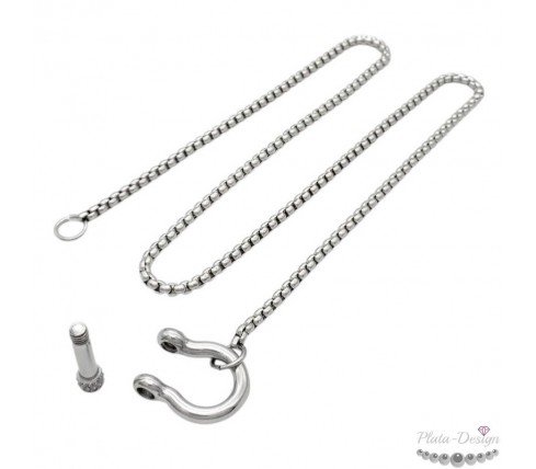 COLLAR HERRADURA ACERO INOX CON ROSCA