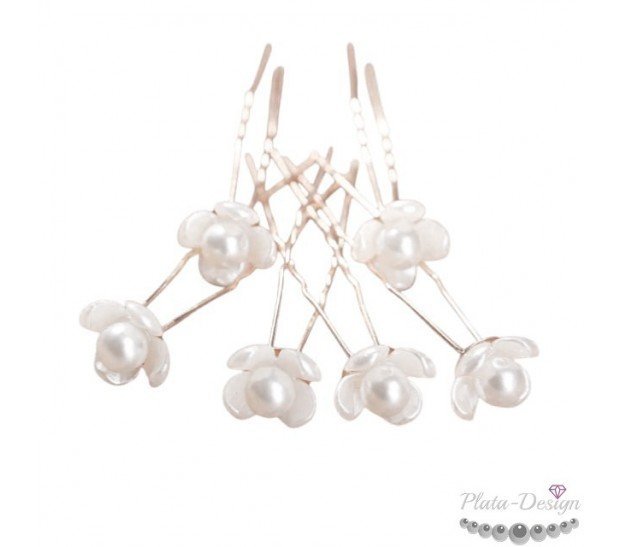 HORQUILLAS PELO PARA NOVIAS FLORES DE PERLAS HORQUILLAS PELO PARA NOVIAS FLORES DE PERLAS