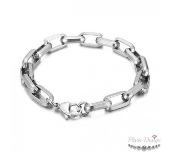 pulsera eslabones anchos acero inoxidable para hombre lotus viceroy