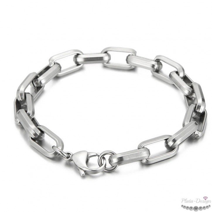 pulseras acero barbadas para hombre