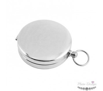 brujula plateada personalizada