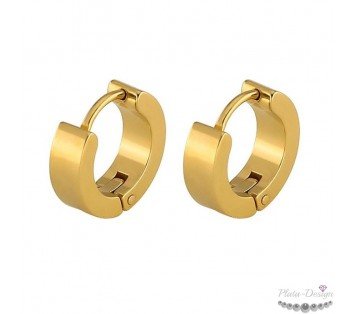 PENDIENTES ARO UNISEX ACERO VARIOS COLORES