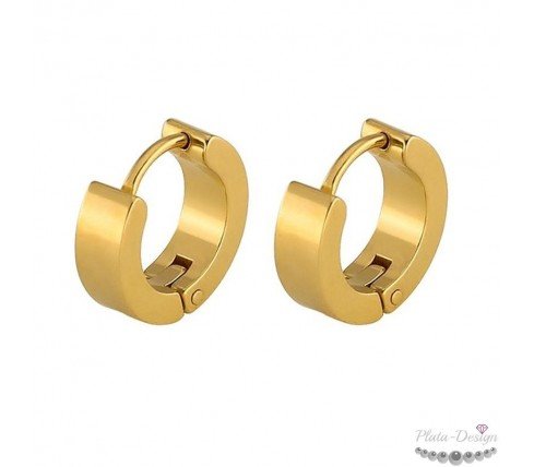 PENDIENTES ARO UNISEX ACERO VARIOS COLORES