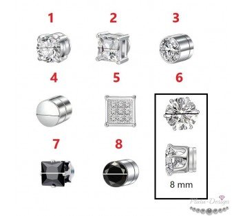 PENDIENTES MAGNÉTICOS VARIOS MODELOS ACERO INOX