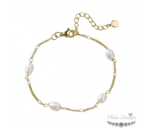 pulsera perlas naturales novias