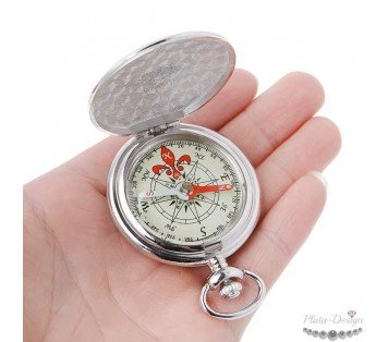 brújula personalizada tipo reloj de bolsillo