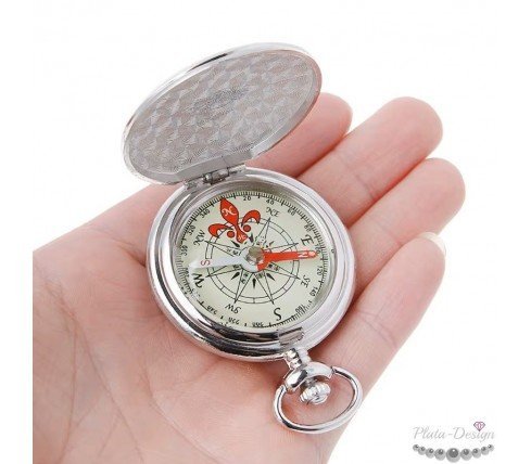 brújula personalizada tipo reloj de bolsillo
