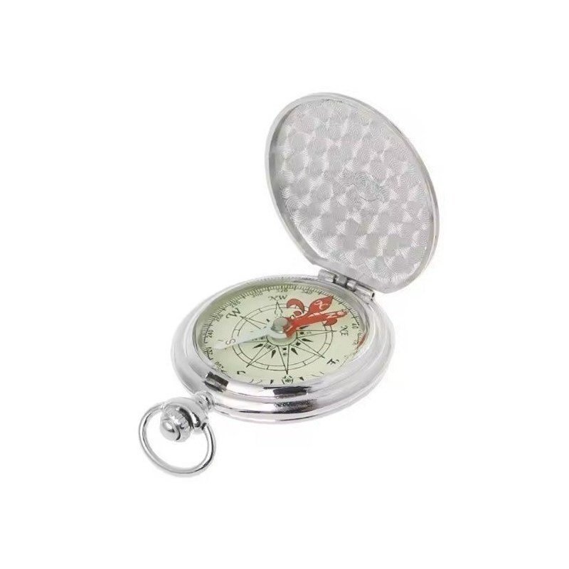 BRÚJULA CON TAPA ESTILO RELOJ DE BOLSILLO, LUMINESCENTE