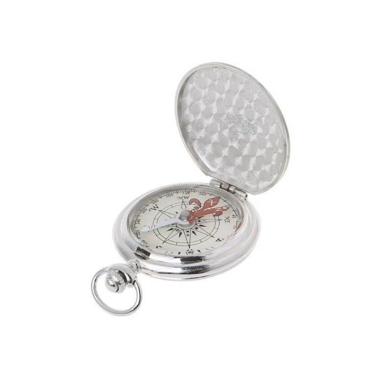 BRÚJULA CON TAPA ESTILO RELOJ DE BOLSILLO, LUMINESCENTE