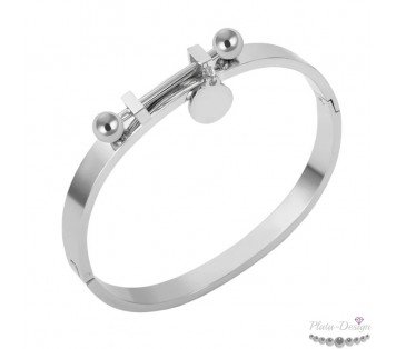 pulsera rigida tipo cartier personalizada acero