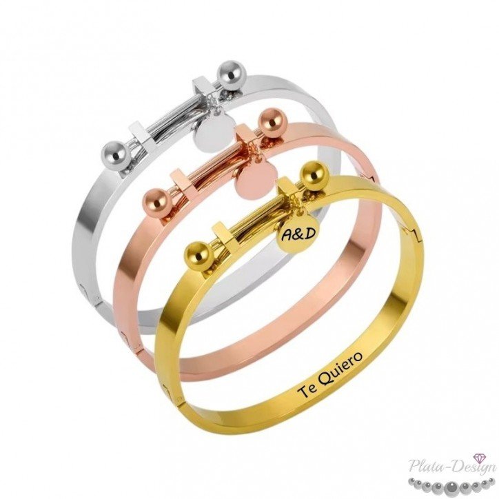 brazalete acero rígido personalizado