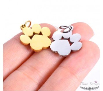 colgante huella perro personalizado con nombre