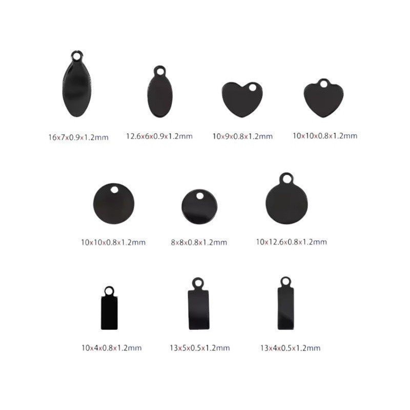 MINI ETIQUETAS PERSONALIZADAS PARA JOYERÍA ACERO Y ORO