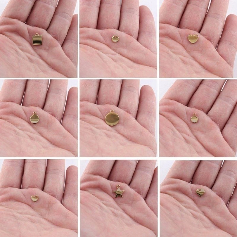 MINI ETIQUETAS PERSONALIZADAS PARA JOYERÍA ACERO Y ORO