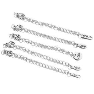 etiquetas de metal con logotipo personalizado para joyas