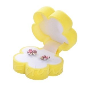 cajita flor amarilla para regalo niños bebes