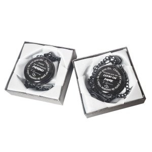RELOJ DE BOLSILLO PERSONALIZABLE NEGRO ROMANOS