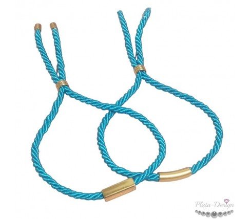 pulsera personalizada color azul turquesa