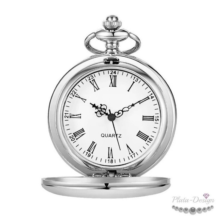 reloj de bolsillo personalizado números romanos