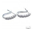 PENDIENTES ARETES CON CIRCONITAS Y PLATA S925 PENDIENTES ARETES CON CIRCONITAS Y PLATA S925