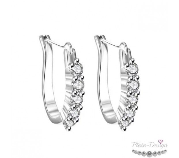 PENDIENTES ARETES CON CIRCONITAS Y PLATA S925 PENDIENTES ARETES CON CIRCONITAS Y PLATA S925