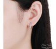 PENDIENTES ARETES CON CIRCONITAS Y PLATA S925 PENDIENTES ARETES CON CIRCONITAS Y PLATA S925