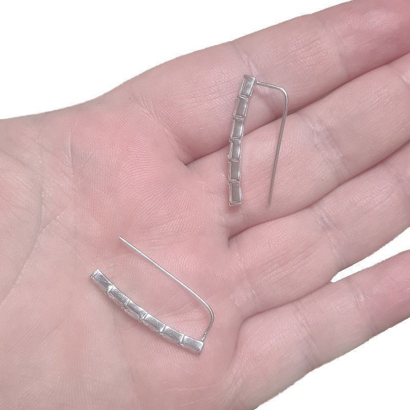 PENDIENTES TREPADORES PLATA DE 1ª LEY