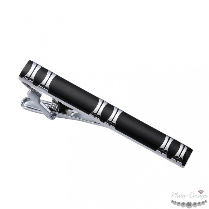 pisacorbatas de diseño elegante negro