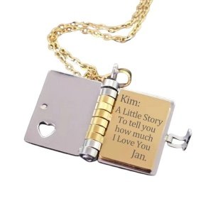 colgante libro personalizado