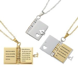 colgante libro con páginas personalizadas