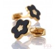 GEMELOS DORADOS DE DISEÑO FLOR PERSONALIZADOS